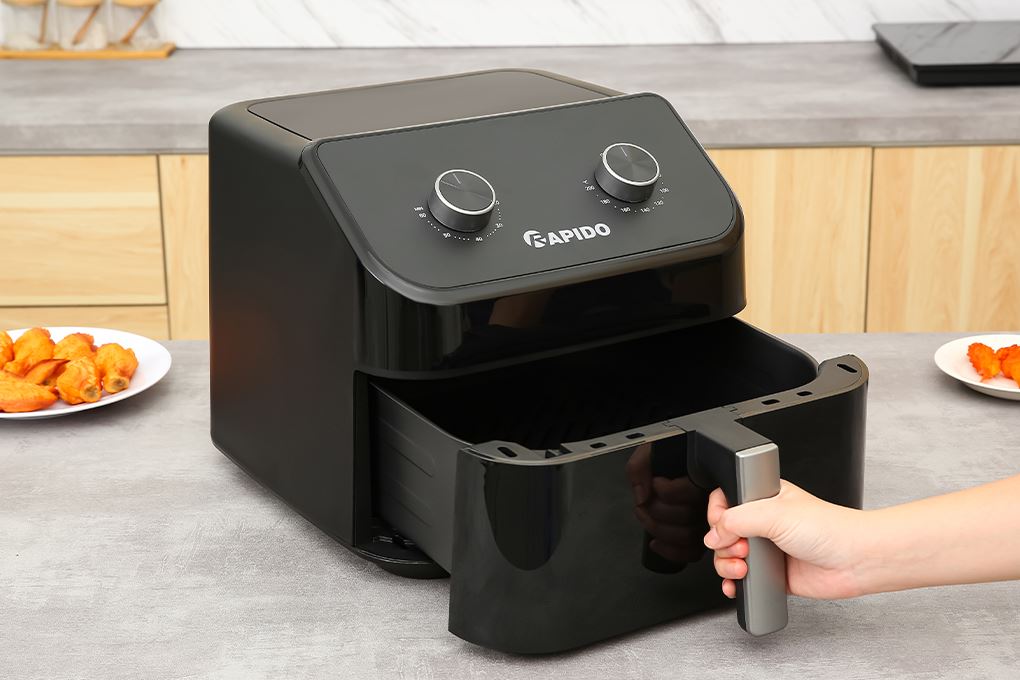 Nồi chiên không dầu Rapido 9 lít RAF-9.0M Màu Đen