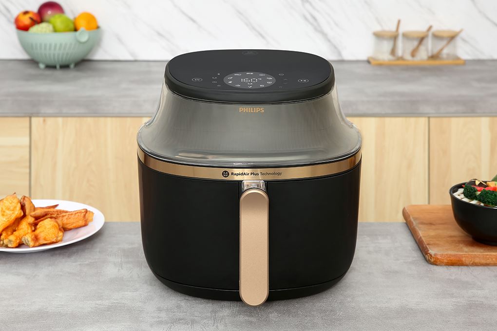 Nồi chiên không dầu Philips 6.2 lít NA332/00 Màu Đen
