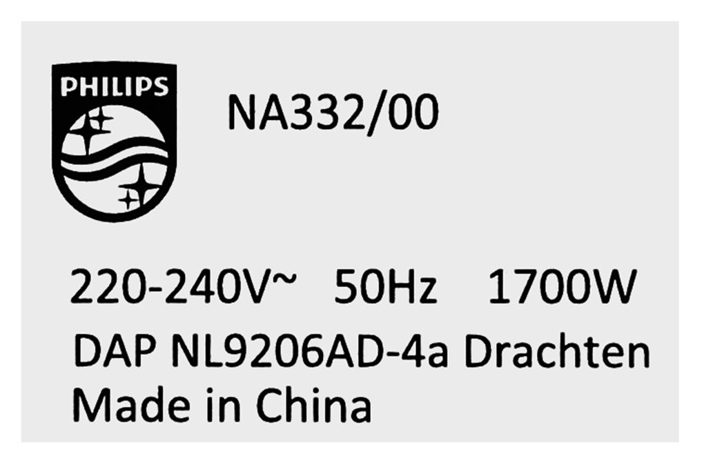 Nồi chiên không dầu Philips 6.2 lít NA332/00 Màu Đen