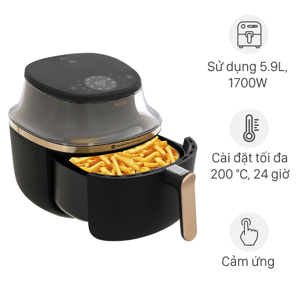 Nồi chiên không dầu Philips NA332/00 6.2 lít Nồi chiên không dầu Philips NA332/00 6.2 lít