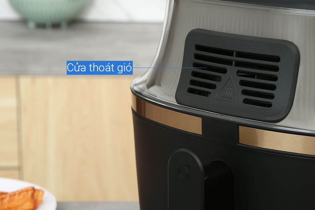 Nồi chiên không dầu Philips 6.2 lít NA332/00 Màu Đen