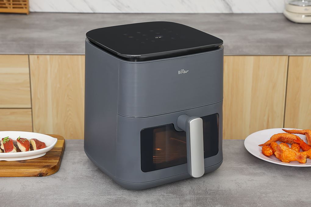 Nồi chiên không dầu Bear 6 lít AF-4H16K Màu Xám