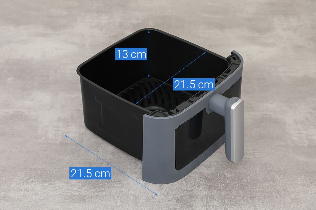 Nồi chiên không dầu Bear 6 lít AF-4H16K Màu Xám