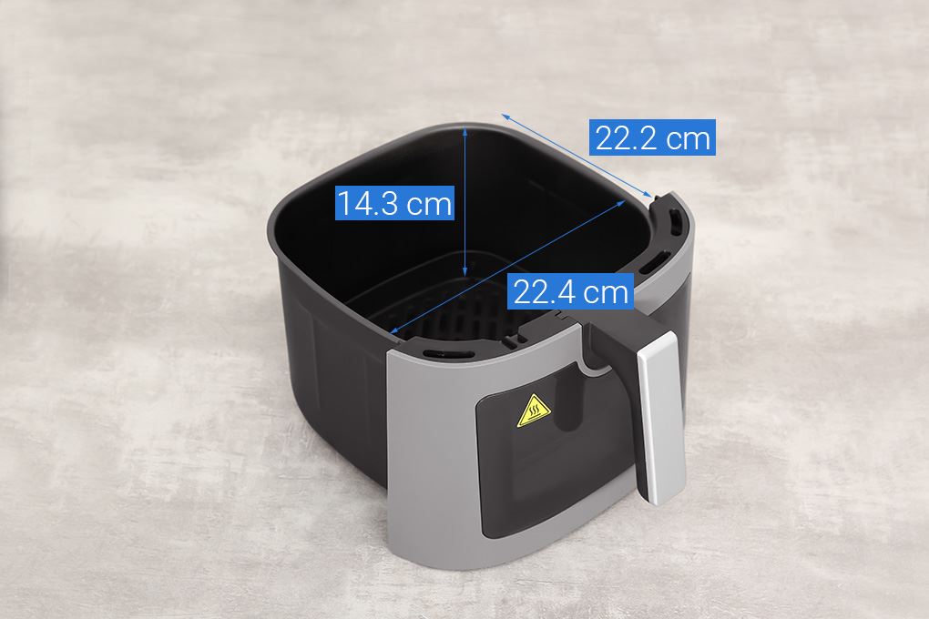 Nồi chiên không dầu BlueStone 7 lít AFB-5856 Màu Xám