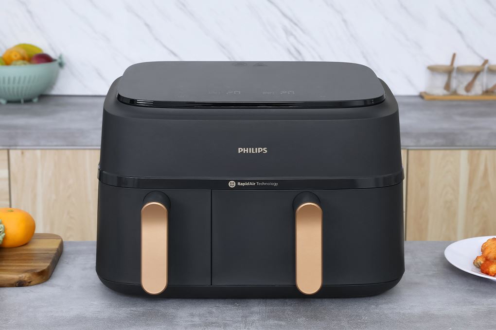Nồi chiên không dầu Philips 9 lít NA352/00 Màu Đen