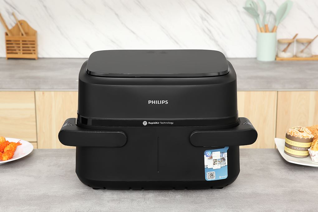 Nồi chiên không dầu Philips 7.1 lít NA150/00 Màu Đen