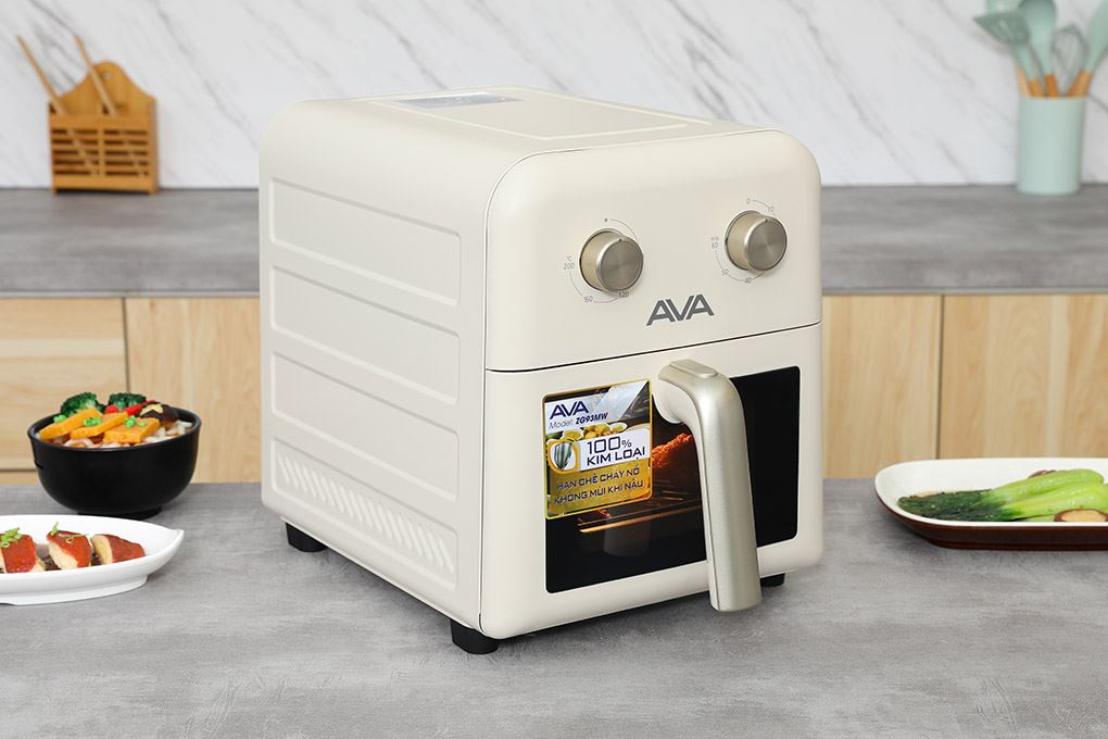 Nồi chiên không dầu AVA 9 lít ZG93MW Màu Màu be