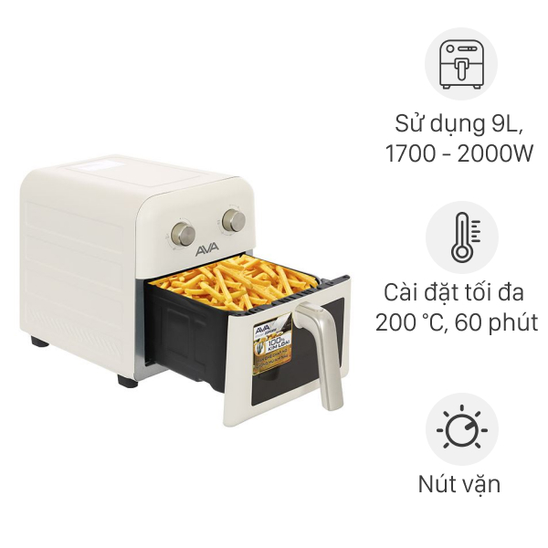 Nồi chiên không dầu AVA ZG93MW 9 lít