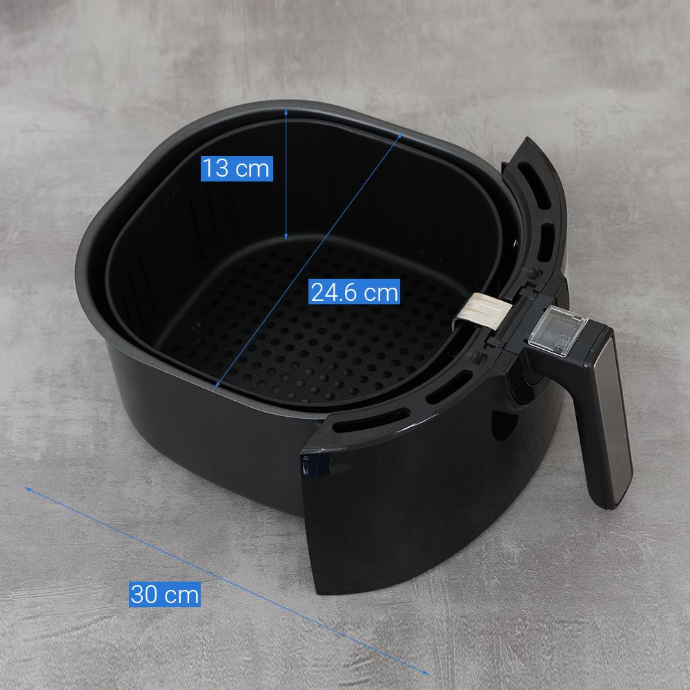 Nồi chiên không dầu Lock&Lock 5.2 lít EJF351BLK Màu Đen