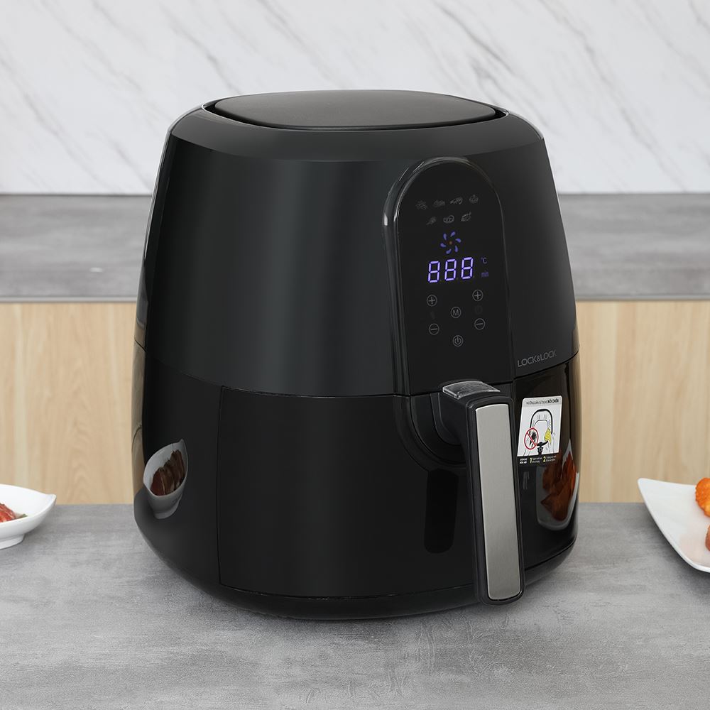 Nồi chiên không dầu Lock&Lock 5.2 lít EJF351BLK Màu Đen
