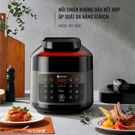 Nồi chiên không dầu kết hợp áp suất Elmich AFE-1808 4 lít