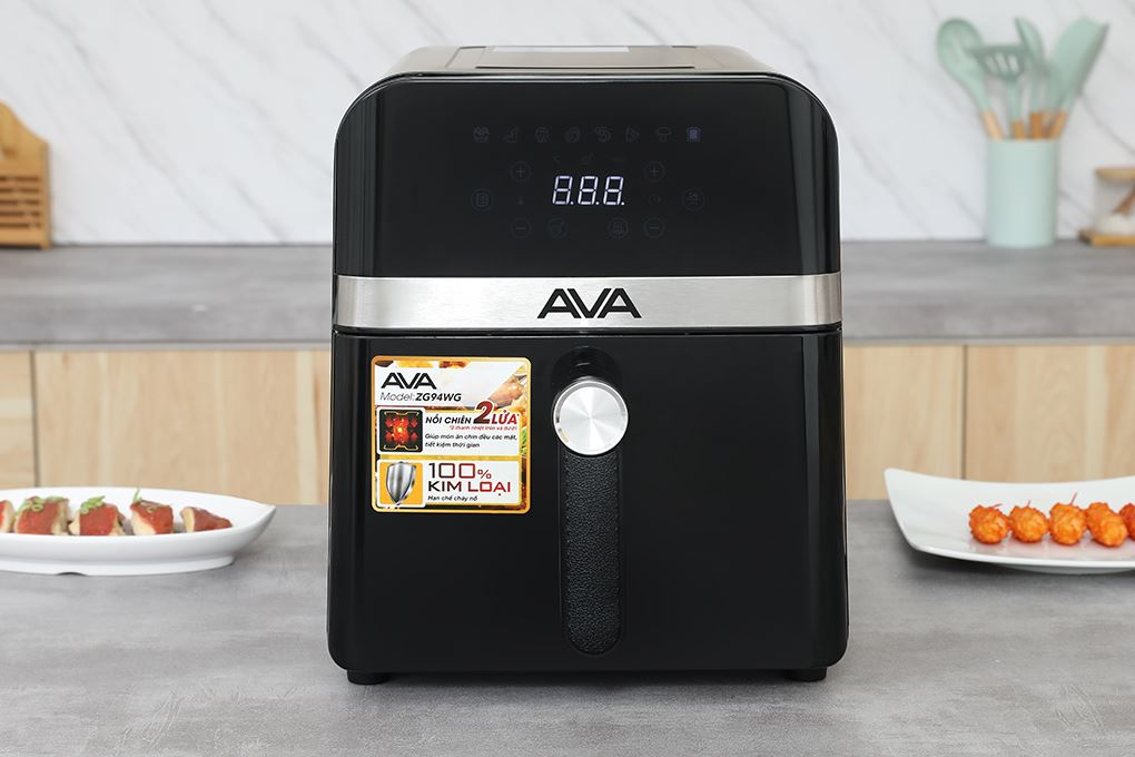 Nồi chiên không dầu AVA 9 lít ZG94WG Màu Đen