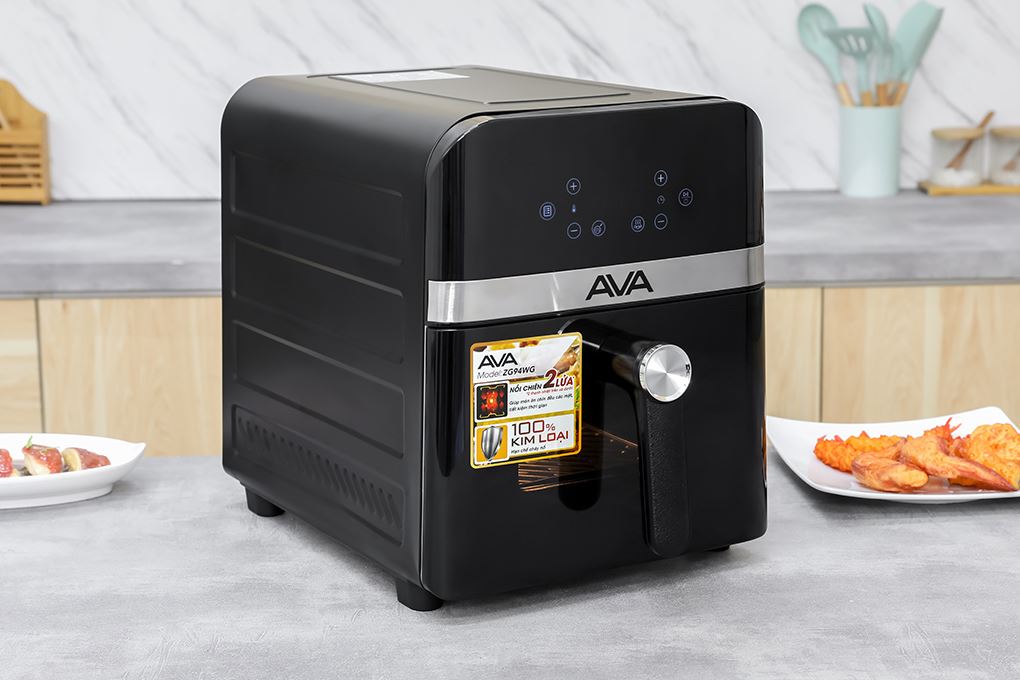 Nồi chiên không dầu AVA 9 lít ZG94WG Màu Đen