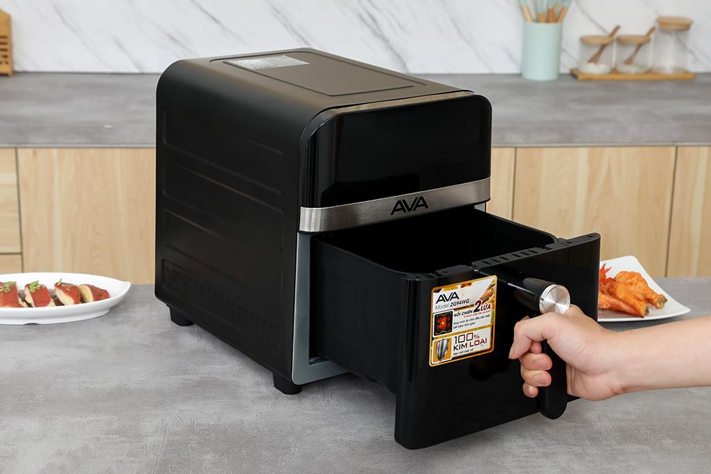 Nồi chiên không dầu AVA 9 lít ZG94WG Màu Đen