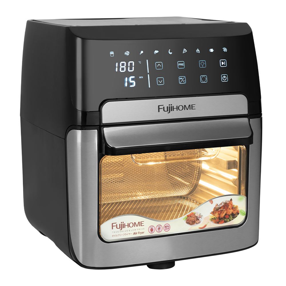 Nồi chiên không dầu FUJIHOME 12 lít A12DB Màu Đen