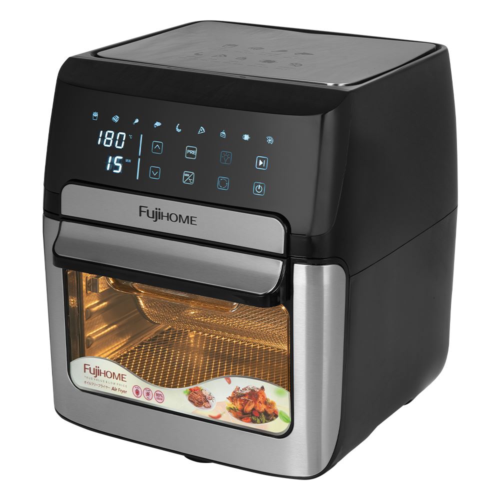 Nồi chiên không dầu FUJIHOME 12 lít A12DB Màu Đen