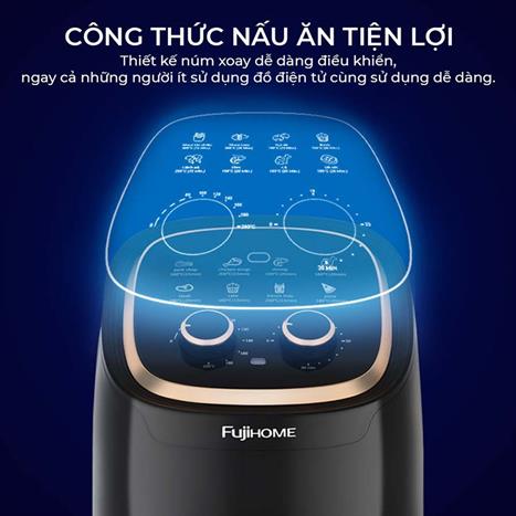 Nồi chiên không dầu FUJIHOME A4EB 4.5 lít Màu Đen