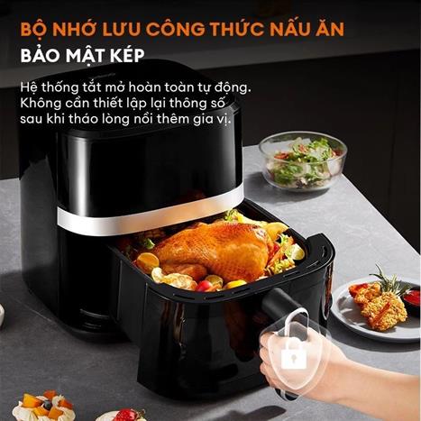 Nồi chiên không dầu Gaabor AF65T-BK01A 6.5 lít Màu Đen