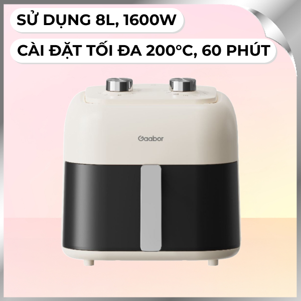 Nồi chiên không dầu Gaabor AF-80M01A 8 lít