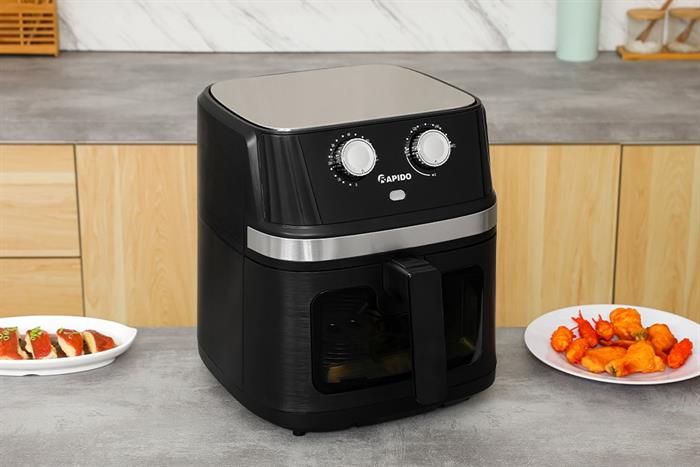 Nồi chiên không dầu Rapido 8 lít RAF-8.0M2 Màu Đen