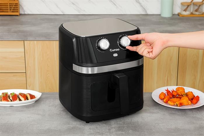 Nồi chiên không dầu Rapido 8 lít RAF-8.0M2 Màu Đen