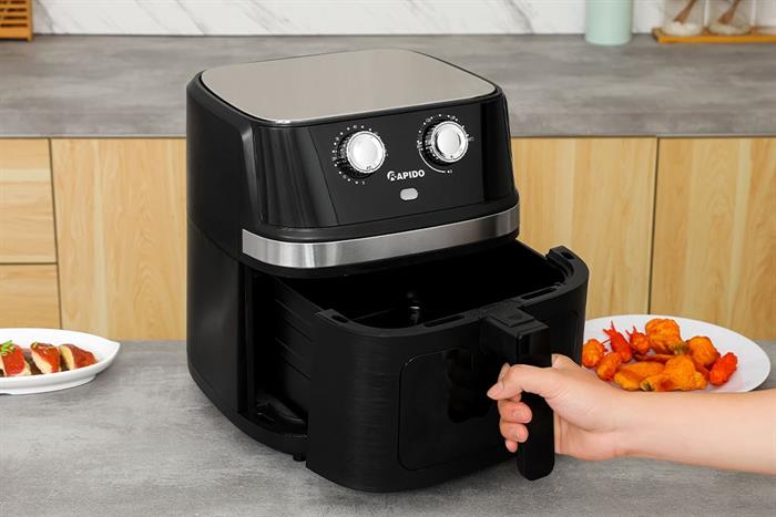 Nồi chiên không dầu Rapido 8 lít RAF-8.0M2 Màu Đen