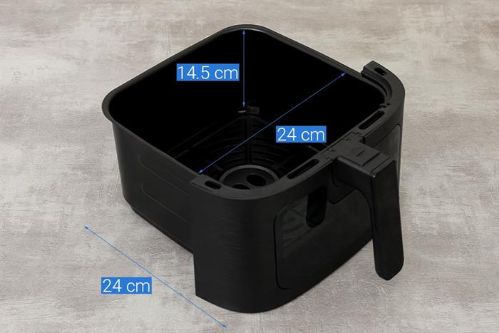 Nồi chiên không dầu Rapido 8 lít RAF-8.0M2 Màu Đen