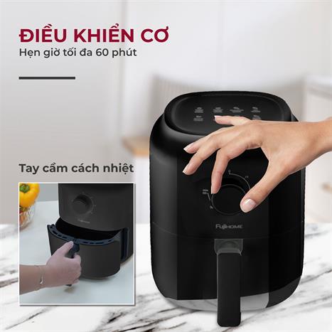 Nồi chiên không dầu FUJIHOME 3.2 lít A3B Màu Đen