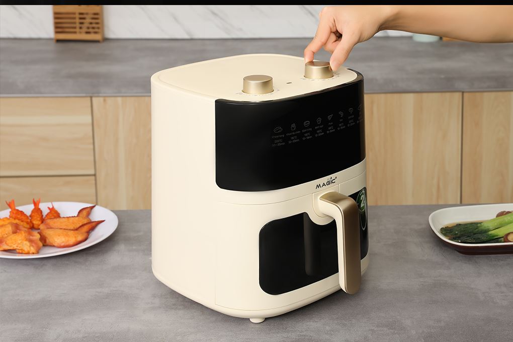Nồi chiên không dầu Magic Eco 6 lít AC-161 Màu Kem