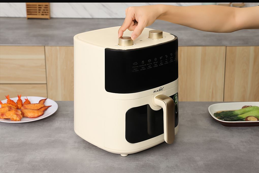 Nồi chiên không dầu Magic Eco 6 lít AC-161 Màu Kem