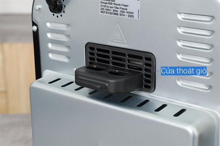 Nồi chiên không dầu Tefal Window 6 lít EY821868 Màu Đen