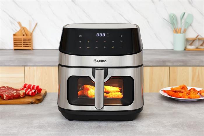 Nồi chiên không dầu Rapido 9 lít RAF-9.0D 2M Màu Đen