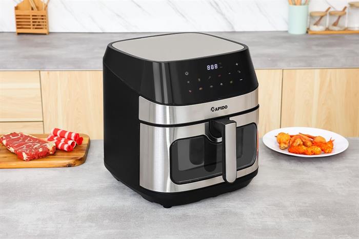 Nồi chiên không dầu Rapido 9 lít RAF-9.0D 2M Màu Đen