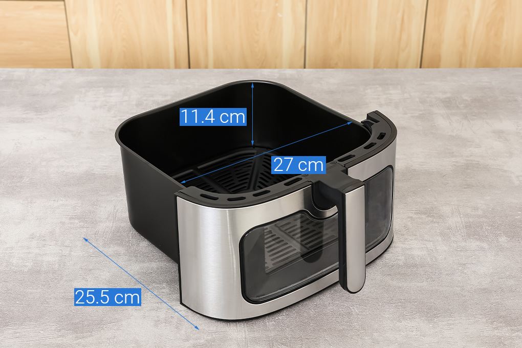 Nồi chiên không dầu Rapido 9 lít RAF-9.0D 2M Màu Đen