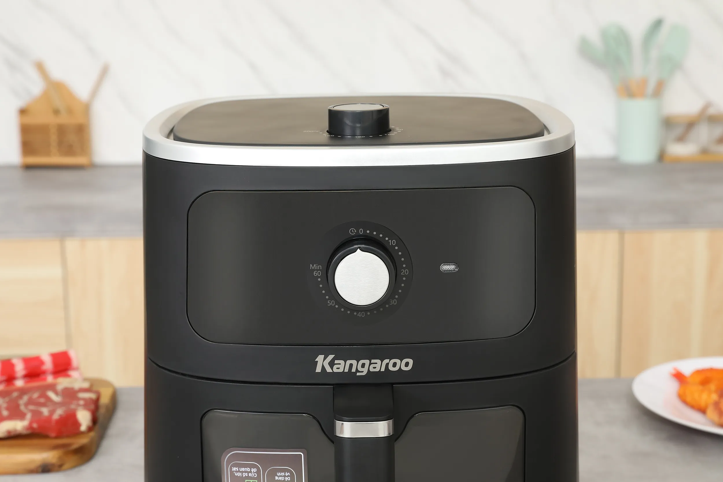 Nồi chiên không dầu Kangaroo 8 lít KGAF81MG Màu Đen