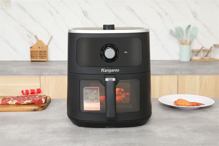 Nồi chiên không dầu Kangaroo 8 lít KGAF81MG Màu Đen