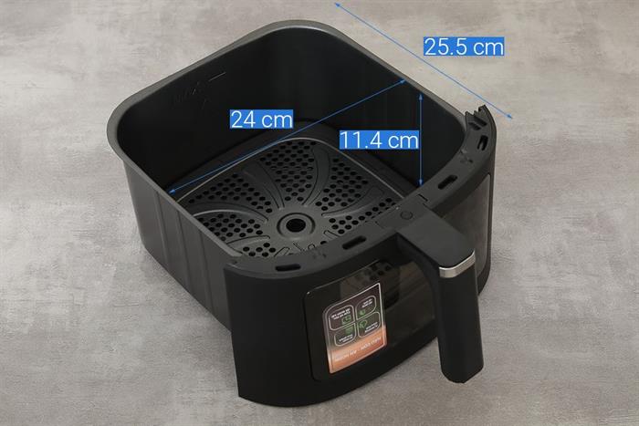 Nồi chiên không dầu Kangaroo 8 lít KGAF81MG Màu Đen