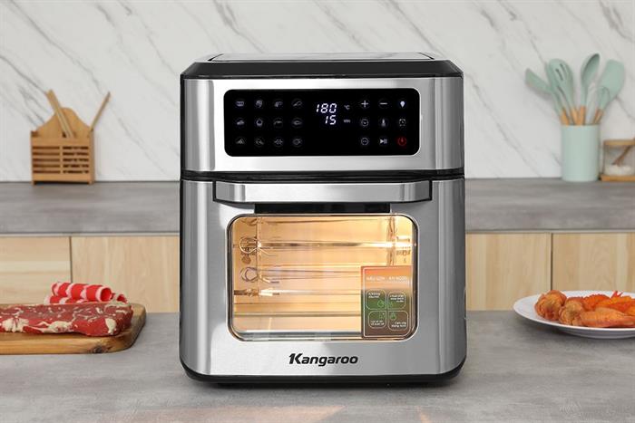 Nồi chiên không dầu Kangaroo 12 lít KGAF122DG Màu Trắng/Đen