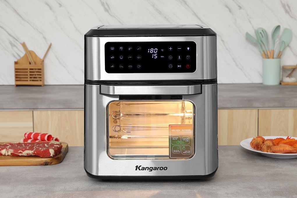 Nồi chiên không dầu Kangaroo 12 lít KGAF122DG Màu Trắng/Đen