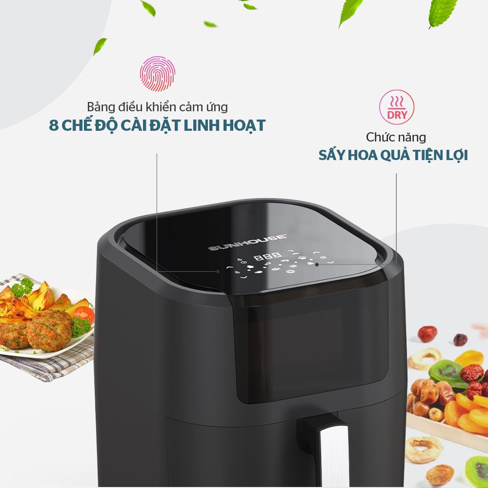 Nồi chiên không dầu Sunhouse 9 lít SHD4082 - Chế độ