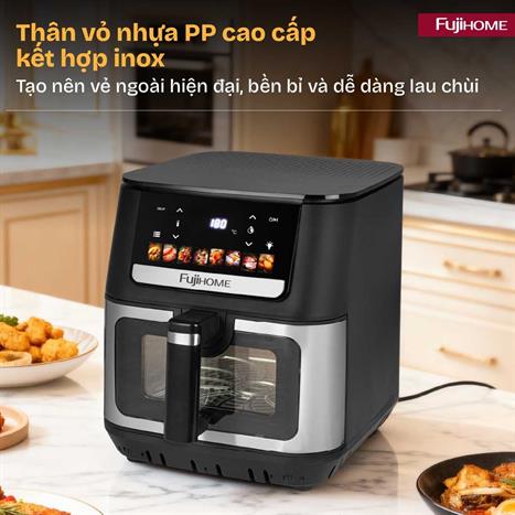 Nồi chiên không dầu FUJIHOME 9 lít A9DH Màu Đen