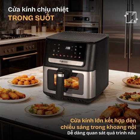 Nồi chiên không dầu FUJIHOME 7 lít A7DH Màu Đen