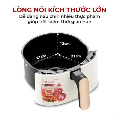 Nồi chiên không dầu FUJIHOME 4.5 lít A4EW