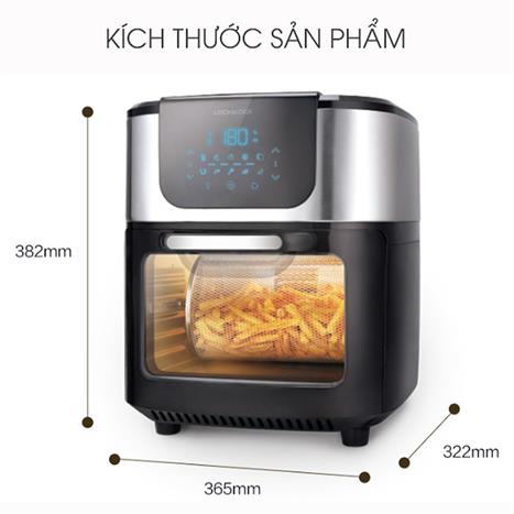 Lò chiên không dầu Lock&Lock 10 lít EJF691 Màu Đen