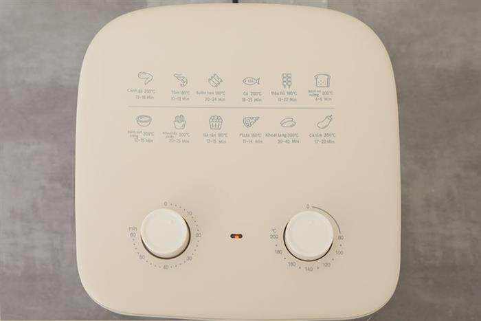 Nồi chiên không dầu Bear 6 lít AFR-165VY Màu Màu be