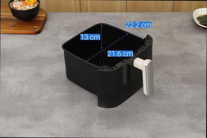 Nồi chiên không dầu Bear 6 lít AFR-165VY Màu Màu be