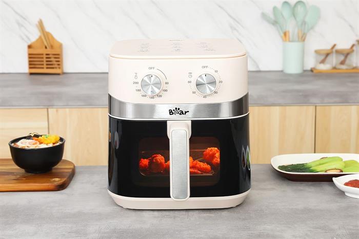 Nồi chiên không dầu Bear 9 lít AFR-215BF Màu Màu be
