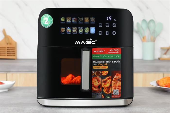 Nồi chiên không dầu Magic Eco 8 lít AC-162 Màu Đen