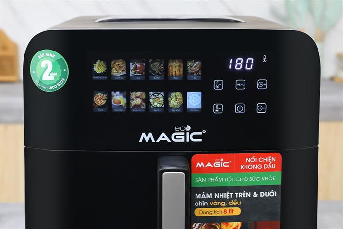 Nồi chiên không dầu Magic Eco 8 lít AC-162 Màu Đen