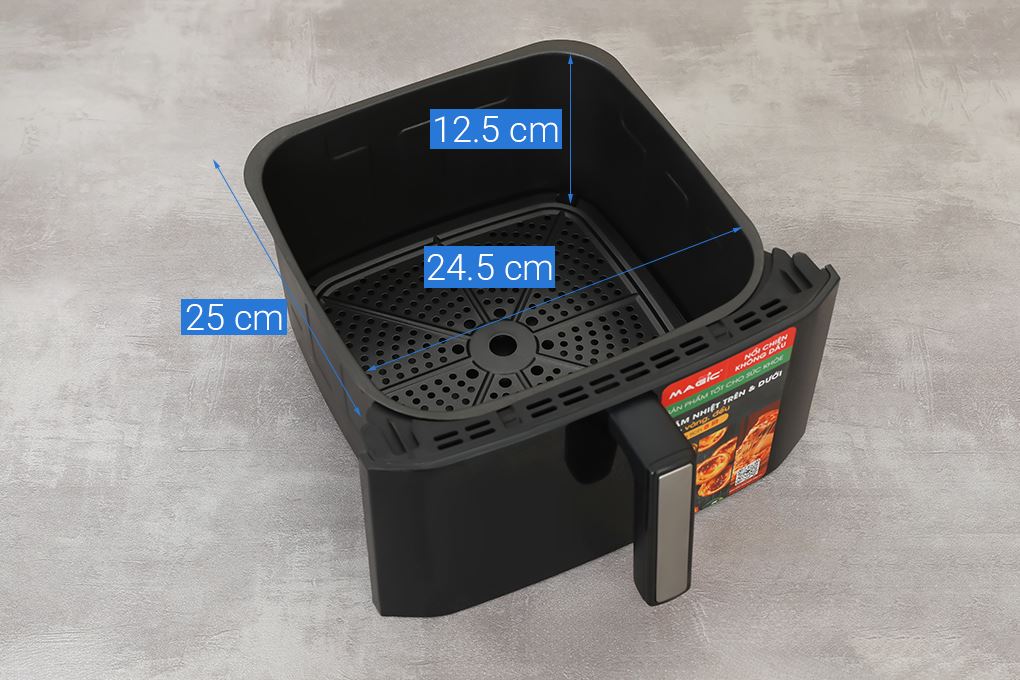Nồi chiên không dầu Magic Eco 8 lít AC-162 Màu Đen